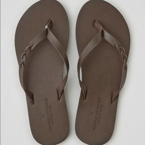 🚫SOLD🚫 on mercari AEO Brown Braided Sandals