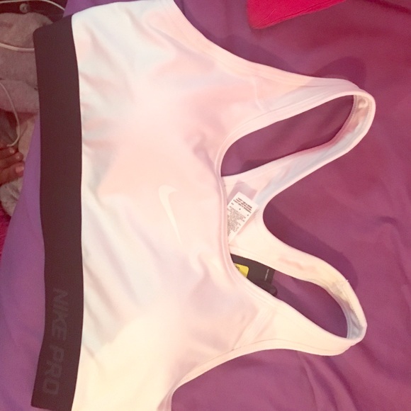 White Nike Bra