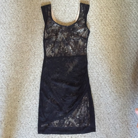Black and Tan lace dress - Picture 1 of 1