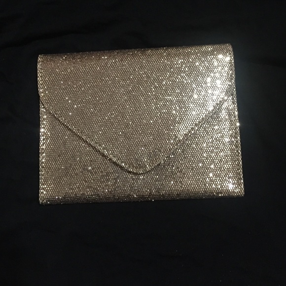 Glittery clutch wallet