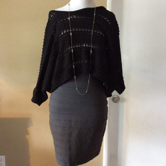 Express stretchy pencil skirt Grey