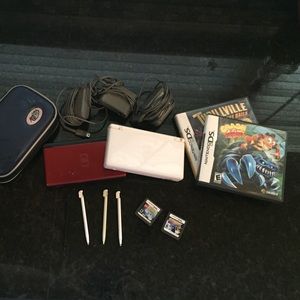 Nintendo DS package!!! 1 white, 1 red