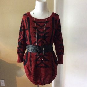 Christmas in July...Express poncho sweater.