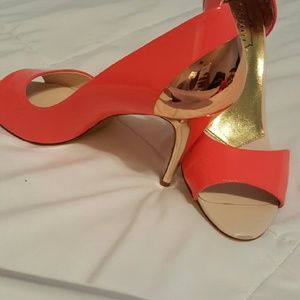 Ted Baker rose gold and orange