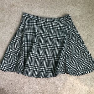 American apparel houndstooth plaid circle skirt