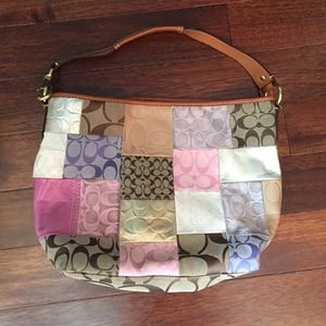 Coach patchwork signature large tote