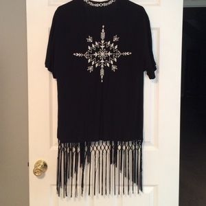 Fringe cardigan