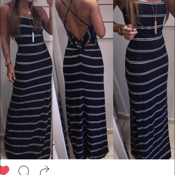 Freestyle Dresses & Skirts - Horizon strip maxi dress(lycra strength)