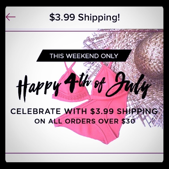 POSH is having a shipping discount