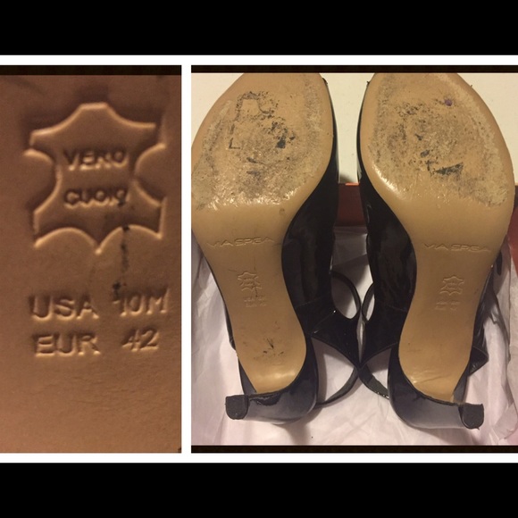 REDUCED$ 👠VIA SPIGA black patent leather shoes👠 - Picture 3 of 4