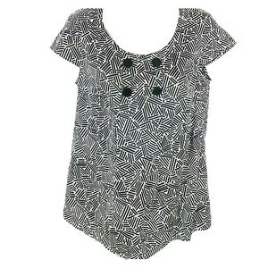 Ann Taylor loft flowy print blouse small nwt