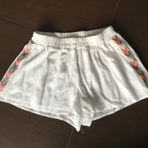 Necessary clothing - white flowy shorts