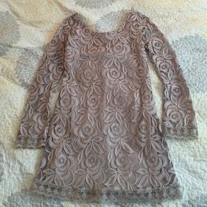 Lace shift dress