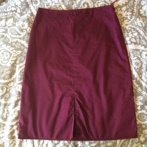 High waisted Pencil Skirt, Banana Republic, plum