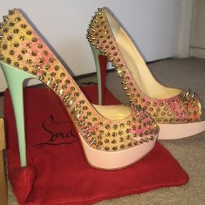 Christian Louboutin  Lady Peep Spikes