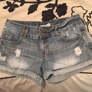 Denim shorts