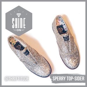 LOWEST! NWOT Milly Sperry CVO Glitter Sneakers