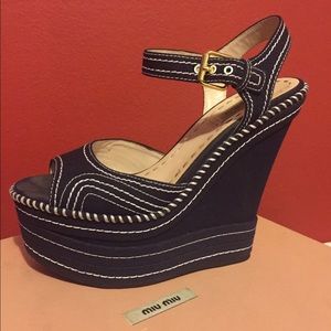 MIU MIU WEDGES‼️ SOLD ‼️