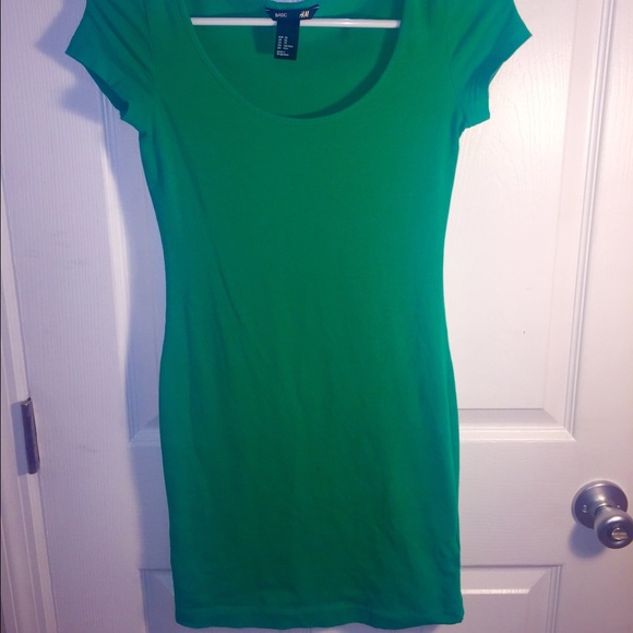 H&M, Green mini dress, XS