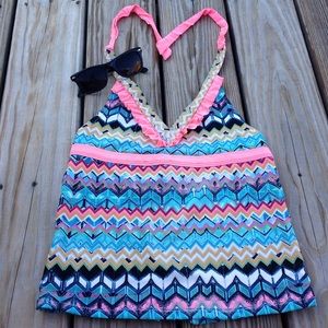 Jessica Simpson tankini swimsuit top