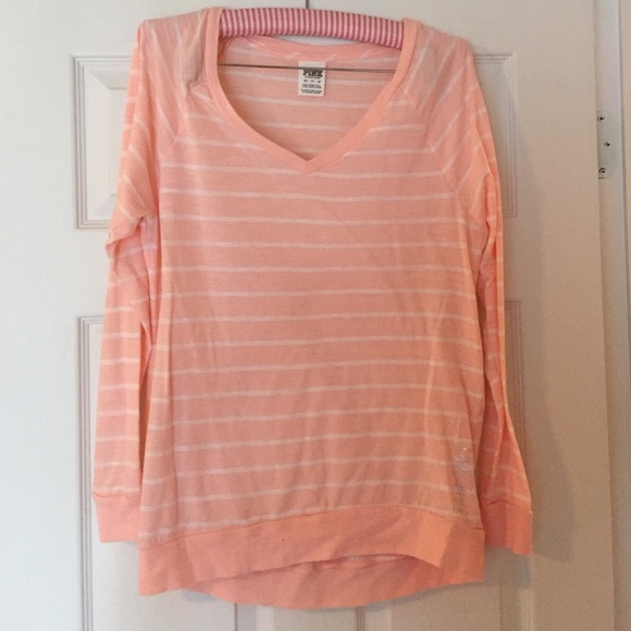 Victoria's Secret long sleeve V neck tee