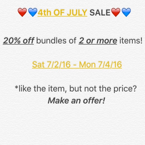 4TH OF JULY SALE