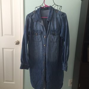 Denim Button Down Dress