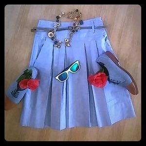 Zara Basic pleated skirt.