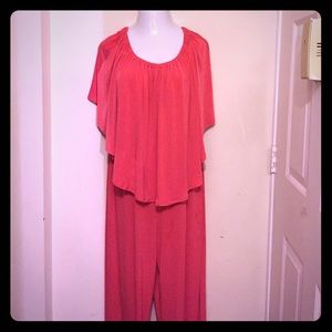 Coral/Orange jumpsuit