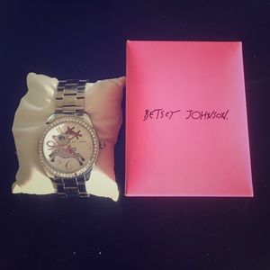Betsey Johnson diamond reindeer watch