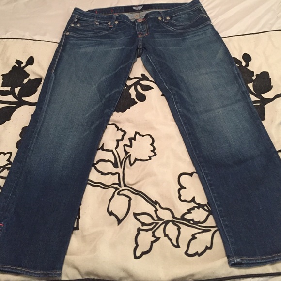 Denim capris