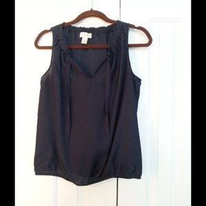Navy blue LOFT sleeveless blouse