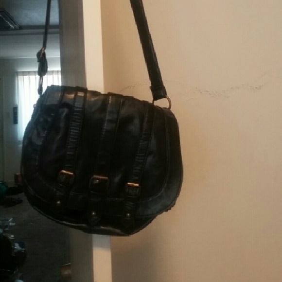 Black cross-body bag