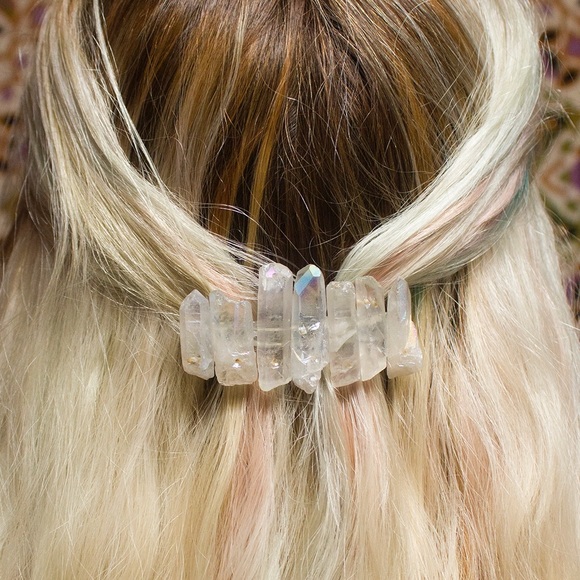 Aura Quartz Hologram Crystal Barrette β¨ - Picture 2 of 4