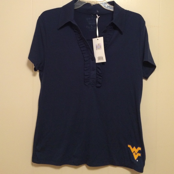 NWT ❤️REDUCED ❤️LICENSED WVU COLLAR SHIRT