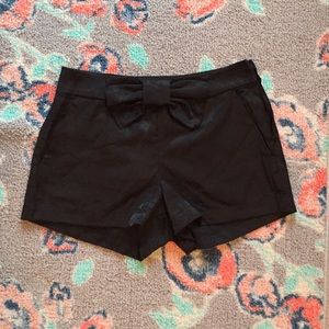 Arden B black shorts with bow