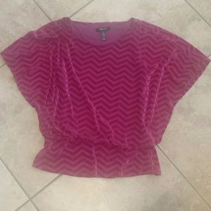 Velvet Chevron blouse