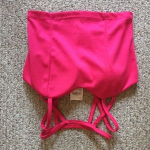 Hot pink crop top