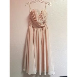 ASOS Blush pink formal Midi Dress