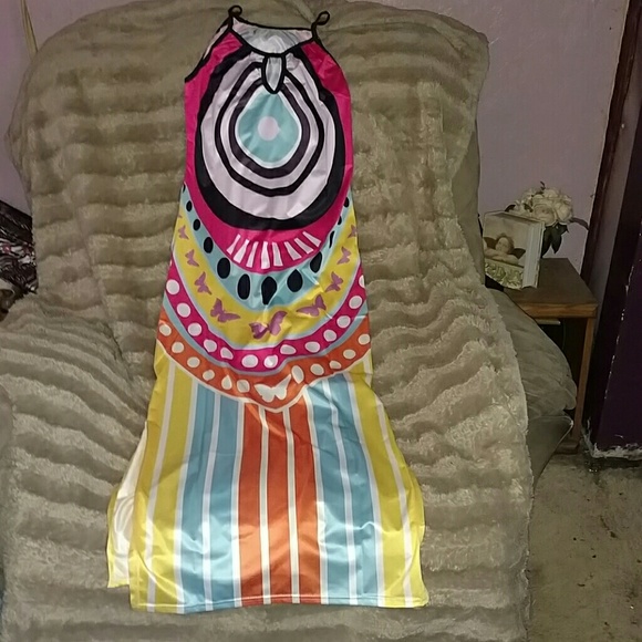 🍄 3 For$50🍄💟 SALE 💟 5🌟  Yellow Maxi Dress - Picture 2 of 3