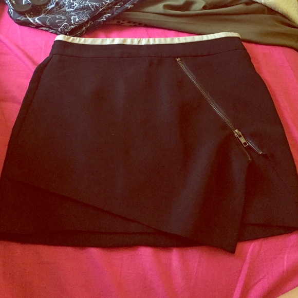 Black mini skirt