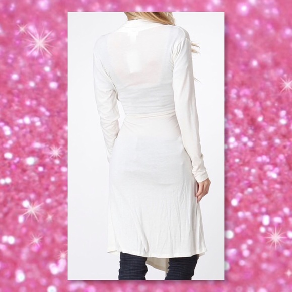 LAST ONE 🆕White Lightweight Belted Cardigan - Picture 2 of 4