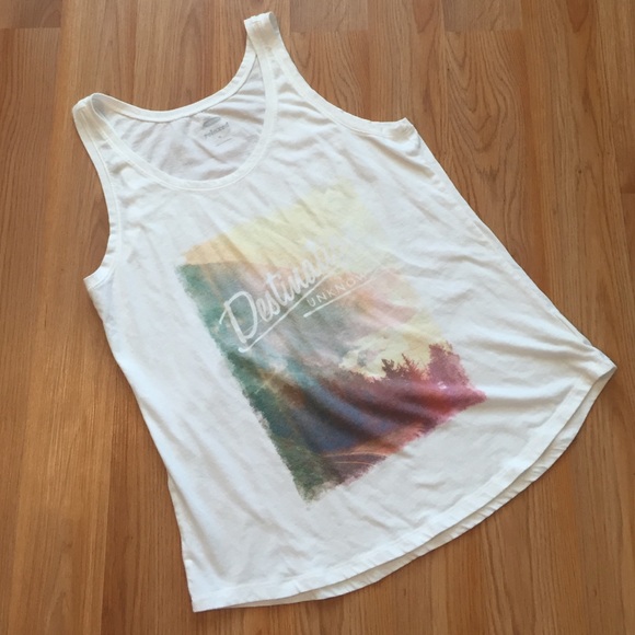 relaxed fit graphic tank top