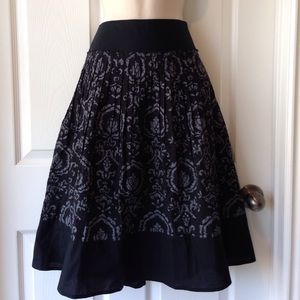 Black swiss dot cotton skirt size 4
