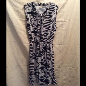 Jon & Anna New York white & black print size XL