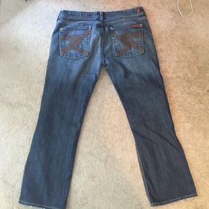 7 for all mankind crop jeans size 32