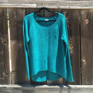 Slouchy Teal Sweater
