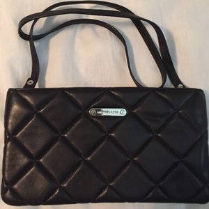 Black quilted Michael Kors clutch