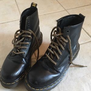 Black Dr. Marten boots