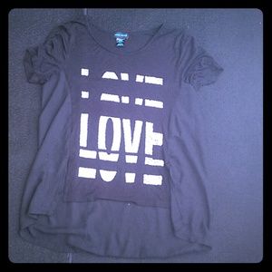 High low top with see threw back